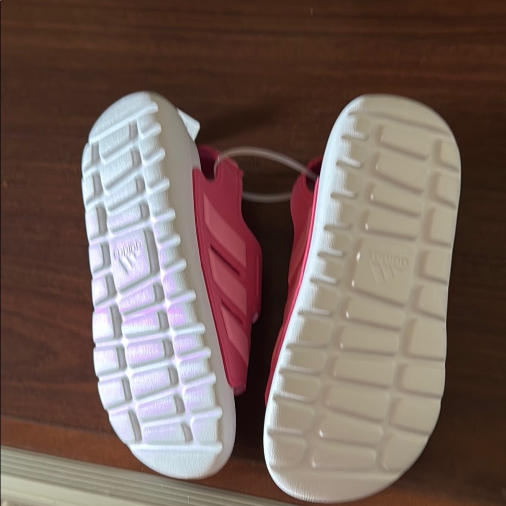 Adidas Pink Water Shoes with Grooved Design - Picture 2 of 3